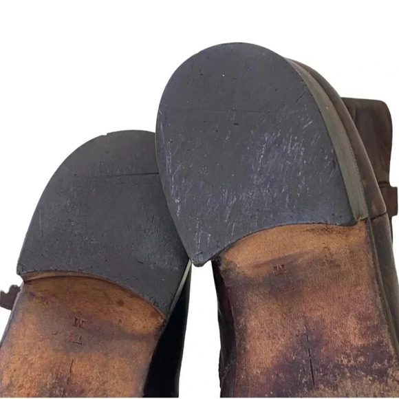 Bally Leather Ankle Boots Switzerland Brown Ankle Zip Womens 7.5 M Continentals - Picture 8 of 16